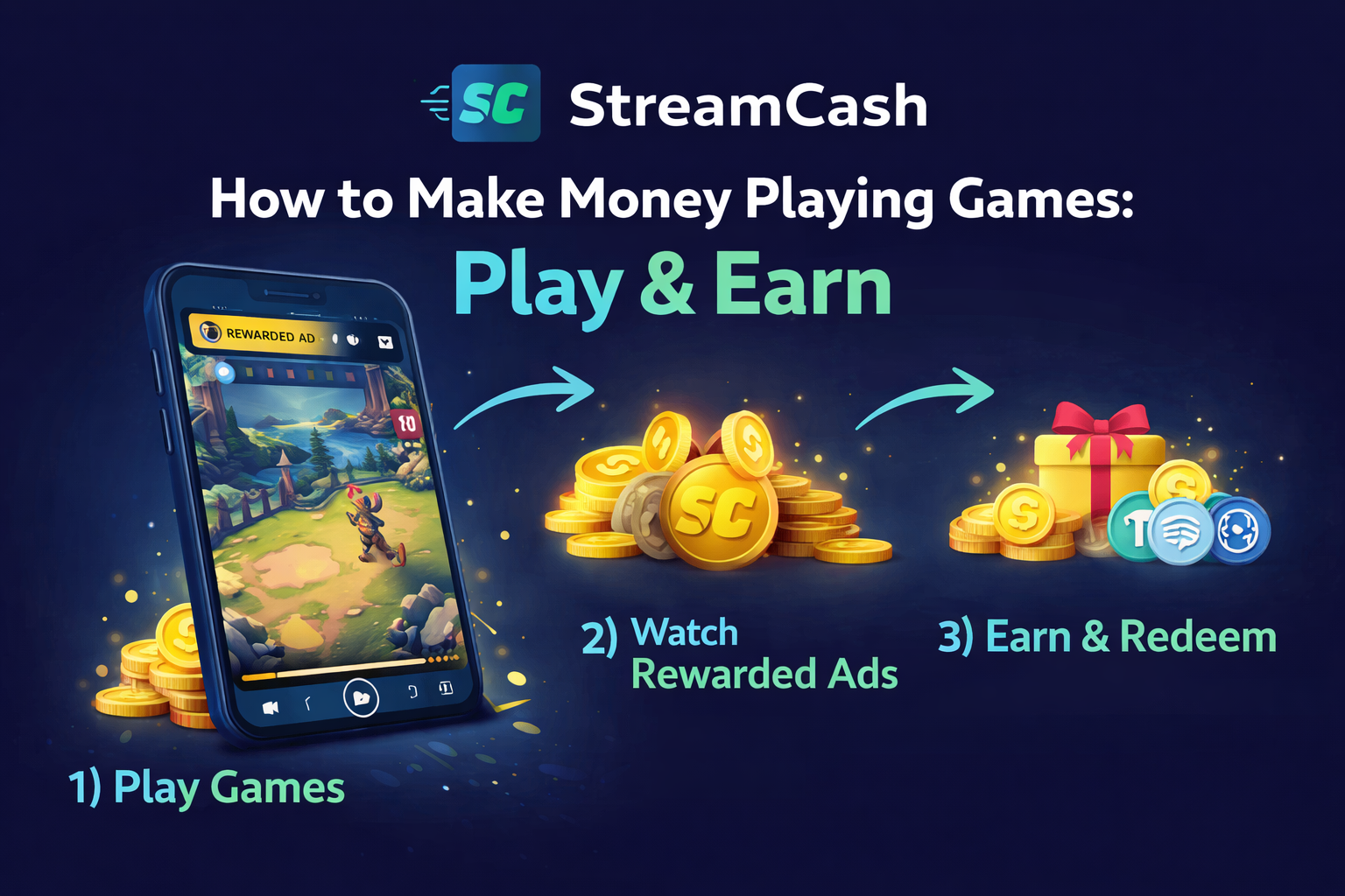 How to Make Money Playing Games–Play & Earn with StreamCash
